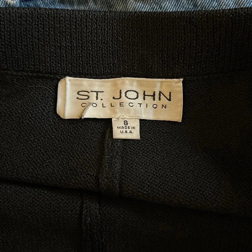 St. John Collection Long Wool Non Wrinkle Pants EUC